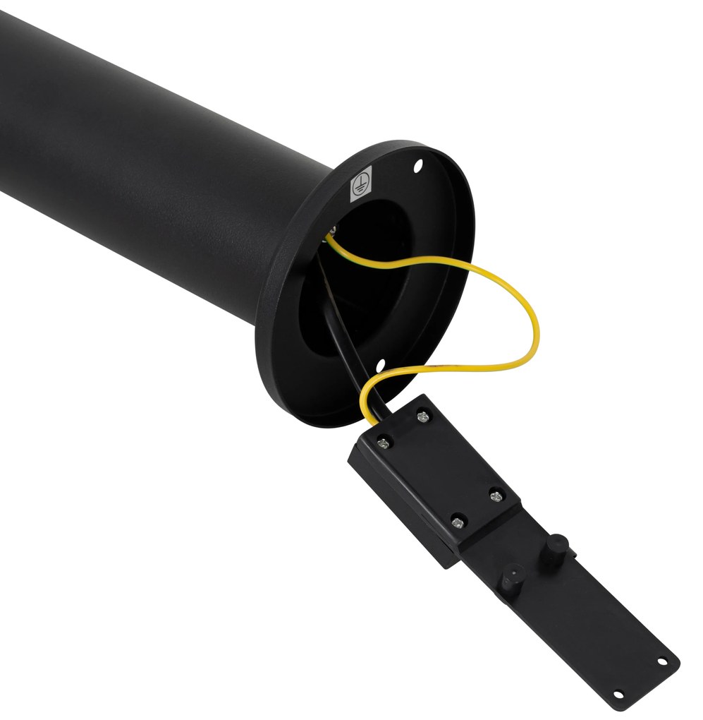 Lampă de exterior cu statie neagră, 80 cm IP44 reglabilă cu 2 lumini - Duo