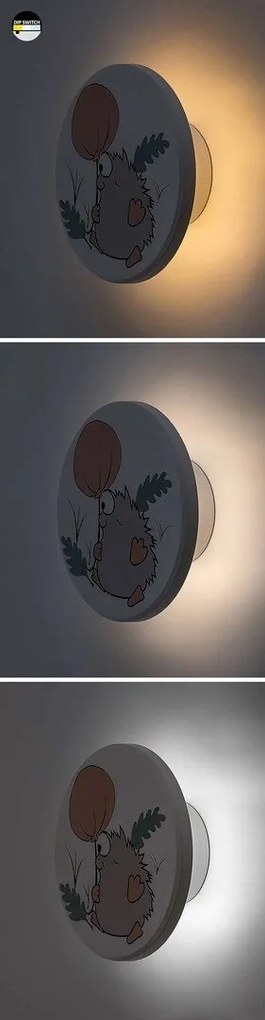 Aplica camera copii motiv arici si balon Hedgy LED CCT