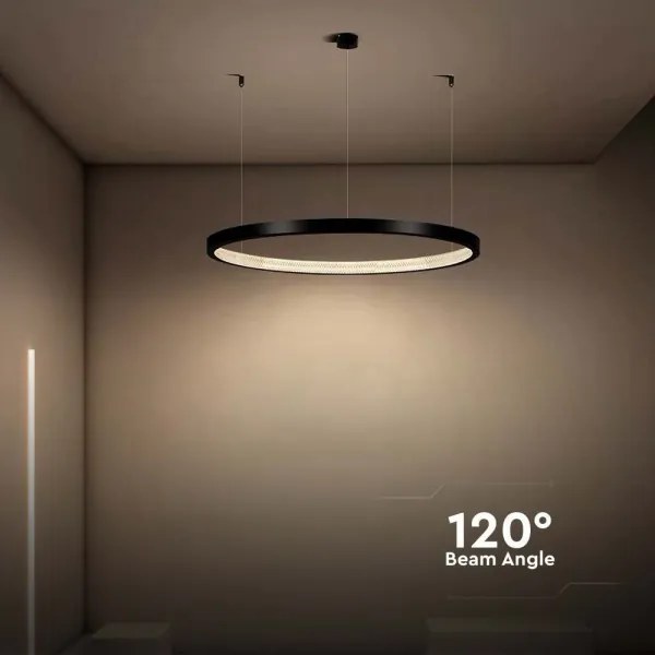 Lustră LED pe cablu LED/19W/230V 4000K negru