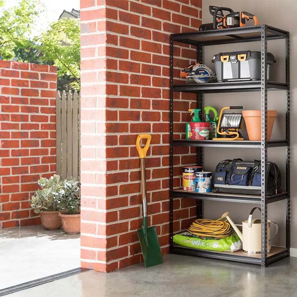 Raft rezistent 150x70x30 cm 150 kg negru