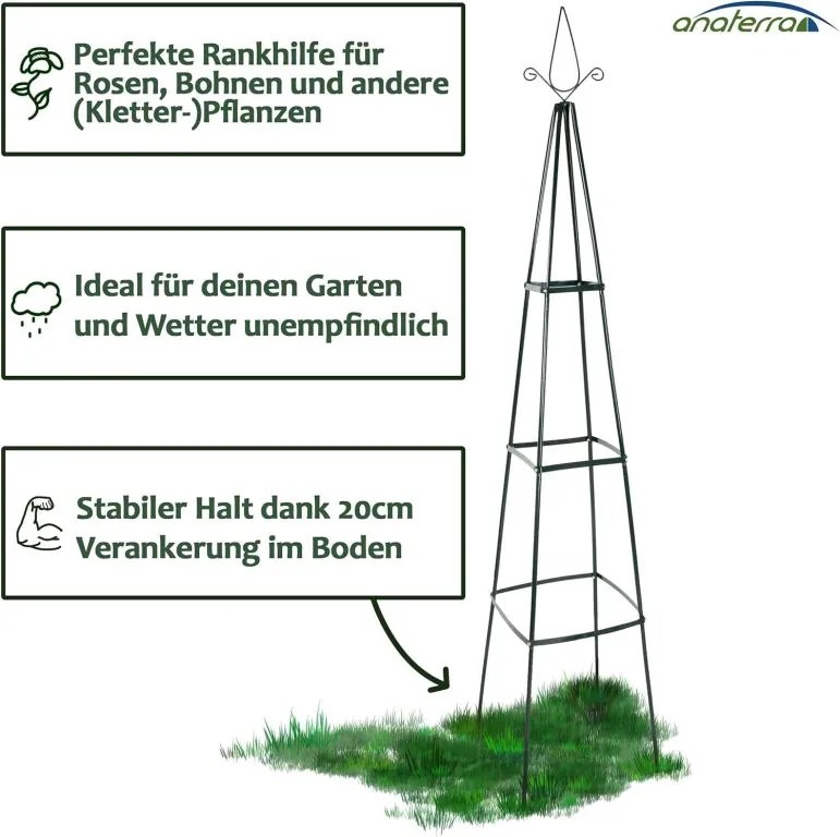 Anaterra Set de 2 piese Construcție pentruflori  cățărătoare