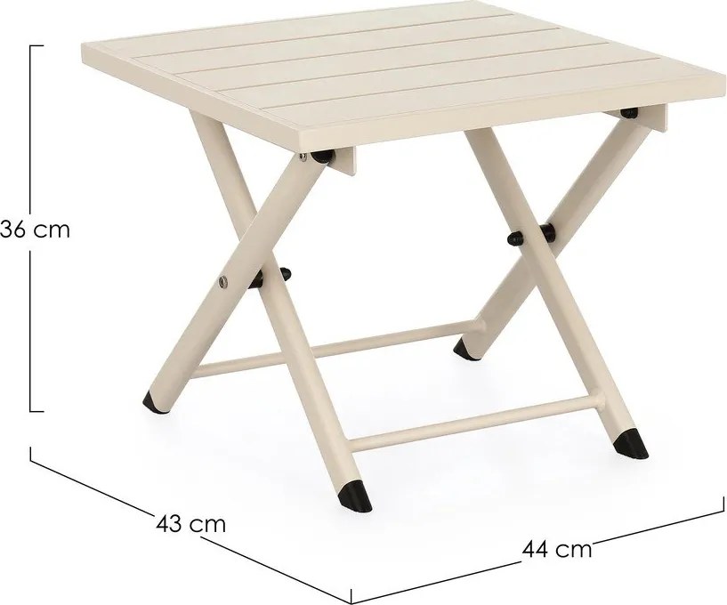 Măsuță de cafea pentru exterior din aluminiu 43x44 cm Taylor – Bizzotto