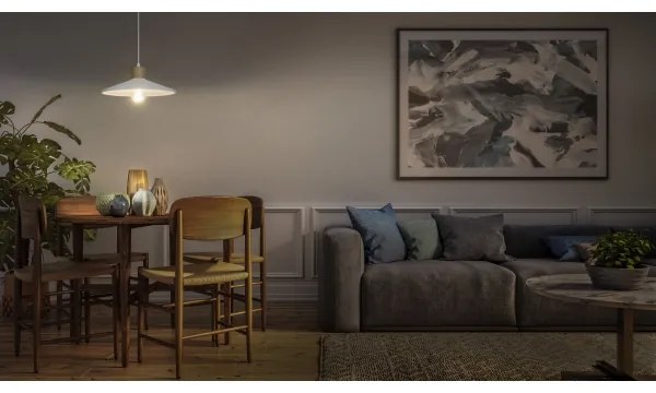 Lustră pe cablu Ledvance DECOR ipsos 1xE27/25W/230V d. 32 cm ipsos alb