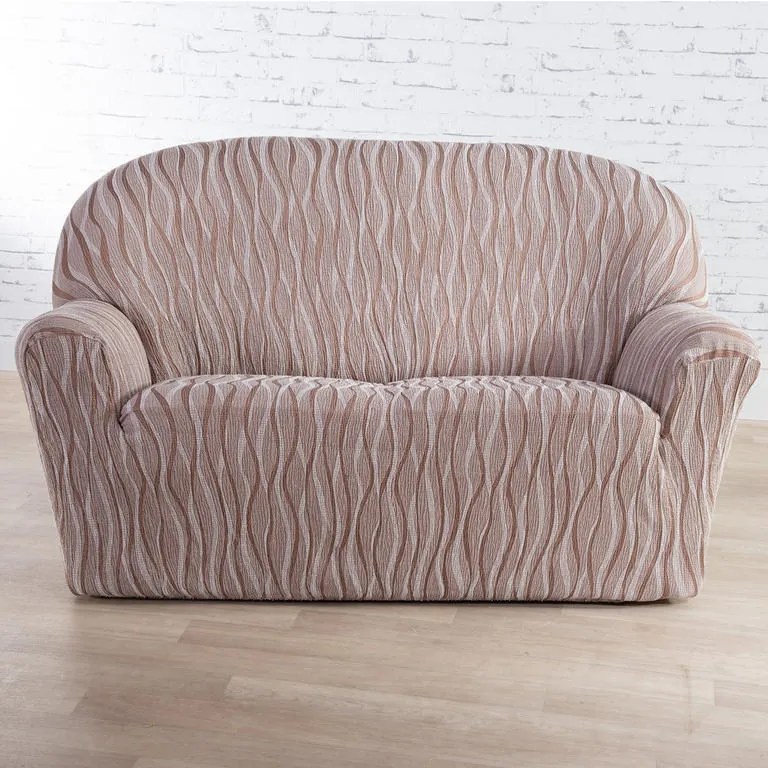 Huse monoelastice CASIOPEA bej fotoliu (l. 70 - 110 cm)