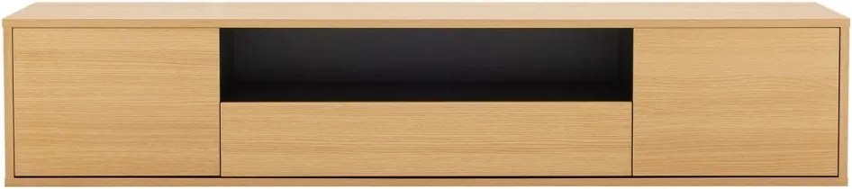 Comoda TV suspendata LOFT 150cm natur/ negru
