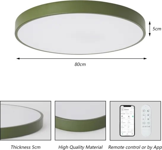 Brilagi-LED Corp de iluminat cu dimmer POOL SMART LED/100W/230V 80 cm Wi-Fi Tuya+telecomandă, verde