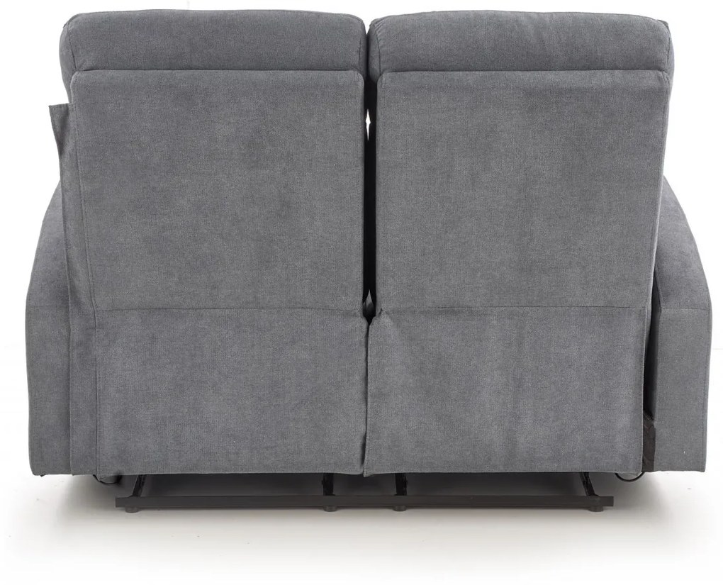 Canapea recliner Oslo 2 stofa gri inchis H100 cm