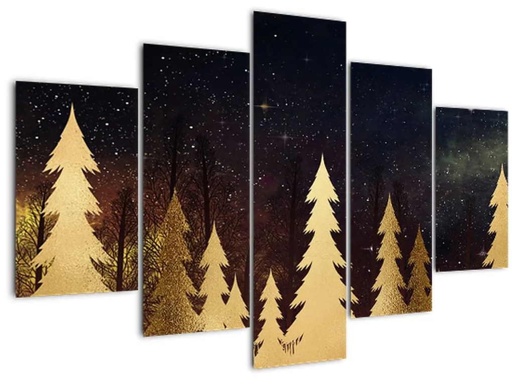 Tablou - Noapte de aur (150x105 cm)