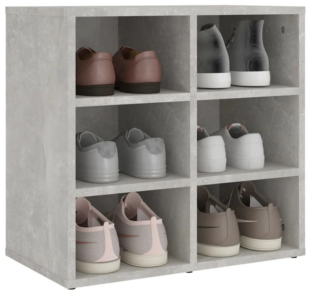 Pantofare, 2 buc., gri beton, 52,5x30x50 cm 2, Gri beton, 1