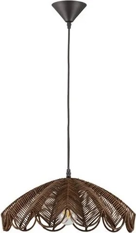 Lustra suspendata stil natural ratan maro FLARE