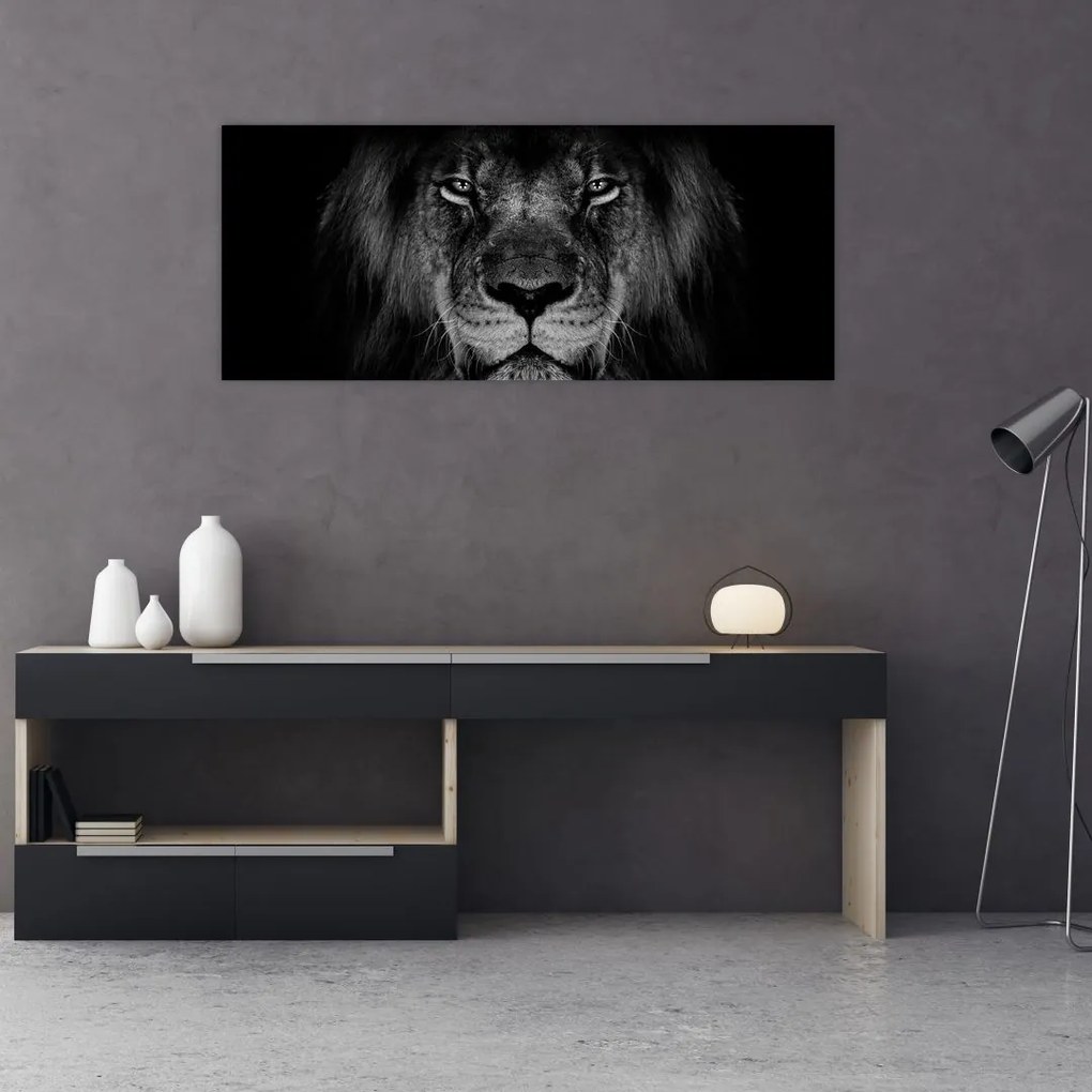 Tablou - Leu majestic (120x50 cm)