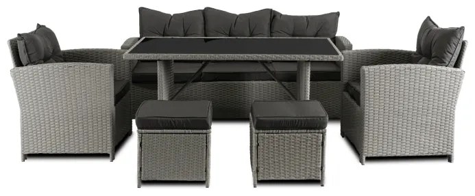 JAKS Mobilier ratan gri Colorado