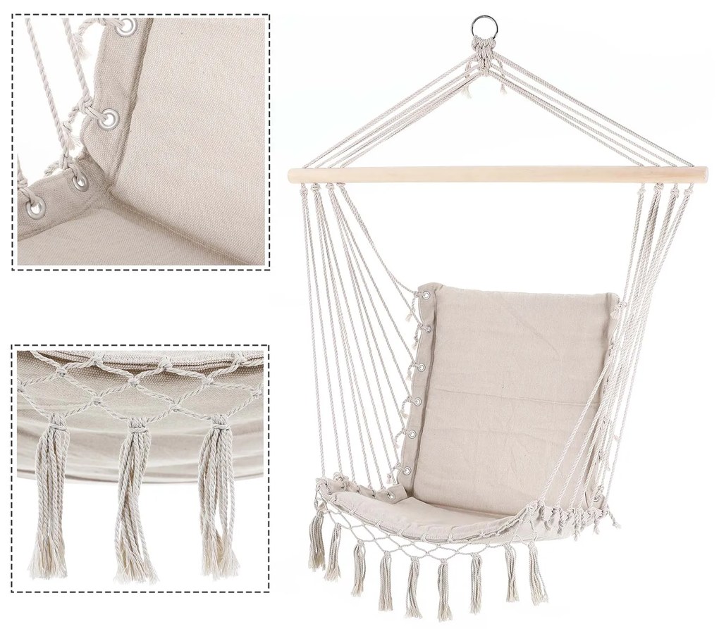 Deuba balansoar crem - 55x100cm
