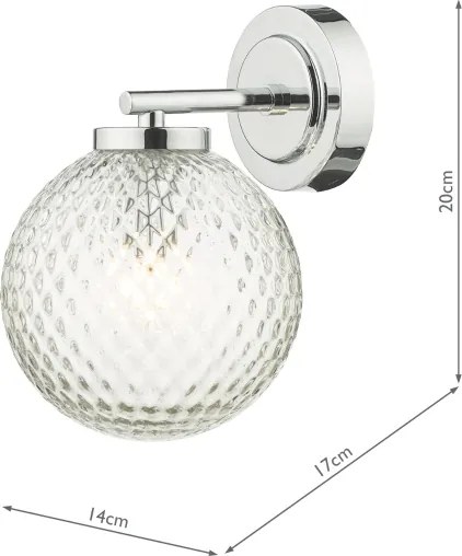 Där Lighting WAY0750 - Aplica de perete pentru baie WAYNE 1xG9/3W/230V IP44 crom