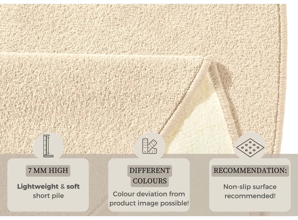 Covor bej rotund ø 133 cm Fancy – Hanse Home