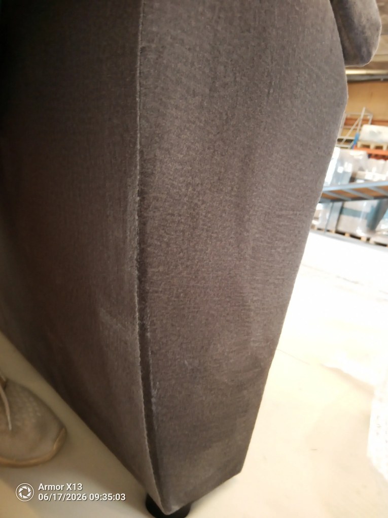 OFERTA Canapea extensibila de colt, reversibila, LIVARO 251x140 cm, gri inchis, a doua calitate