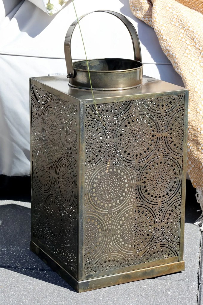 Felinar exterior, din metal, H36cm