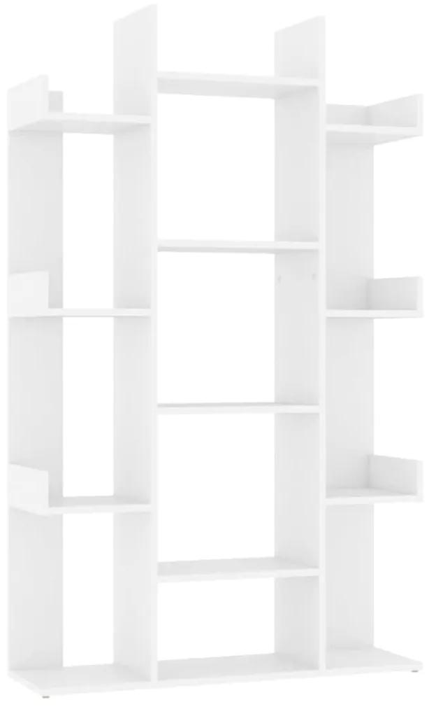808900 vidaXL Bibliotecă, alb, 86x25,5x140 cm, PAL