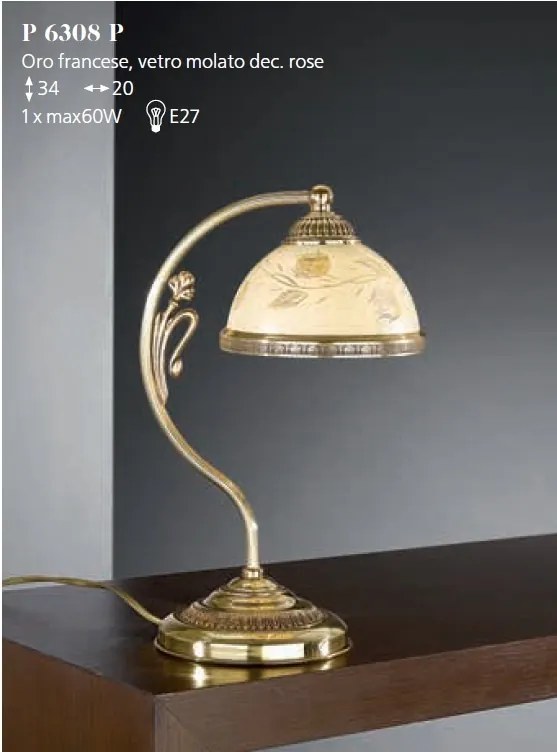 Veioza, Lampa de masa clasica realizata manual 6308