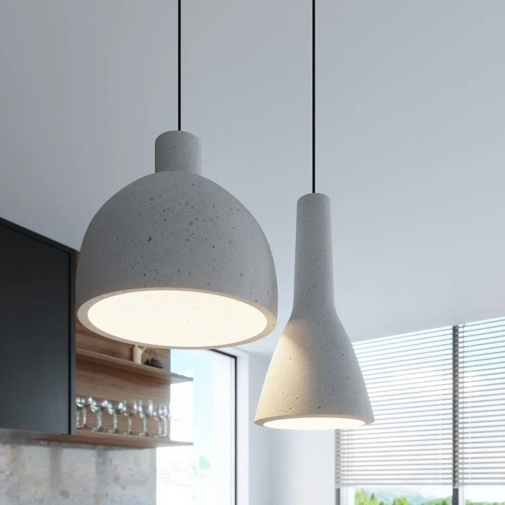 Lustră gri deschis ø 28 cm Filippo – Nice Lamps