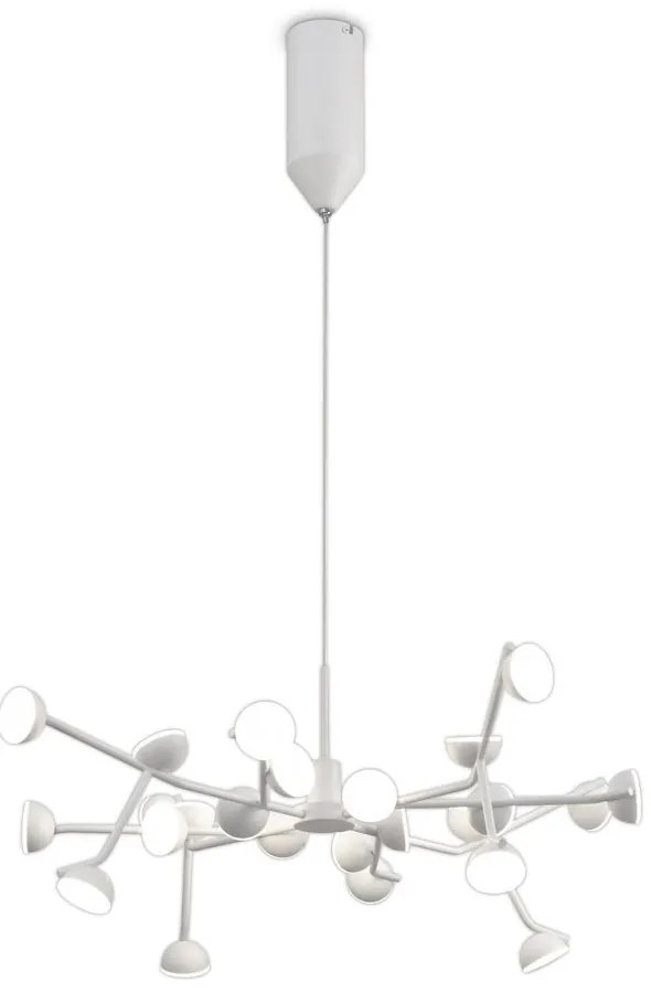 Lustra LED design modern ADN alb Medium