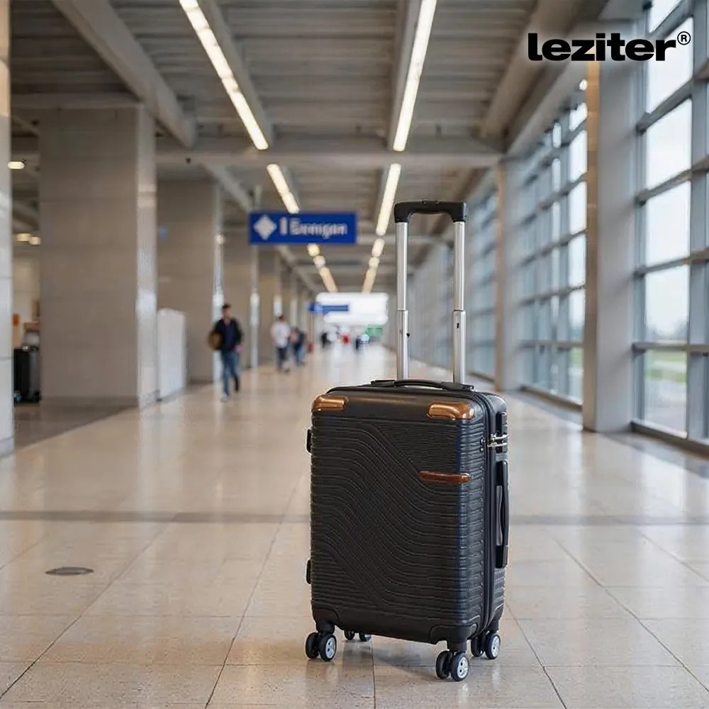 TraveLux Urban IX gurulós bőrönd szett fekete