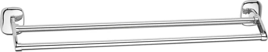 Suport de perete pentru prosoape Aqualine RUMBA 11,4x64 cm crom lucios