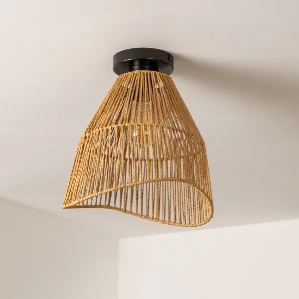 Brilagi - Lustra aplicată LED CERIA BOHO, 1xE27/40W/230V, Ø 30 cm, maro