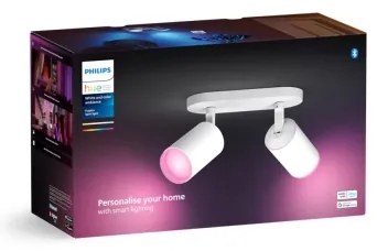 Spot LED RGBW dimabil Philips Hue FUGATO 2xLED/5,5W/230V alb