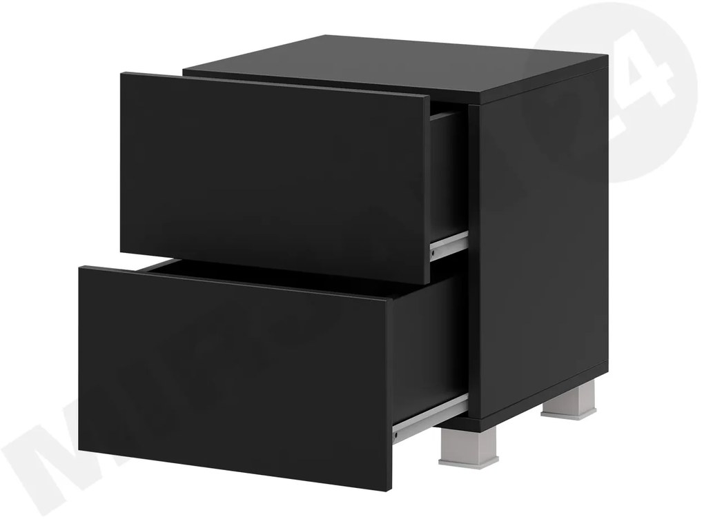 Noptieră Brenali BR06 (Negru + Negru lucios ). 1053836