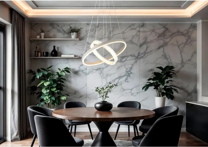 Lustra LED suspendata design circular ZARA