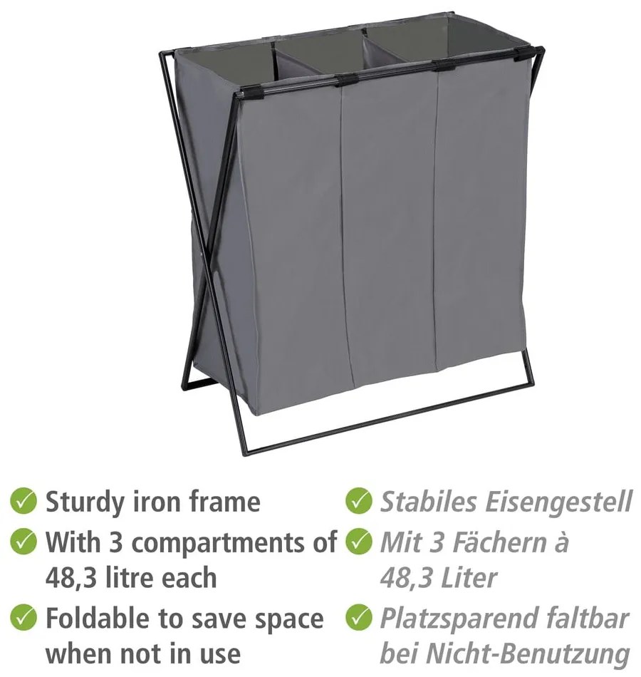 Coș de rufe din material textil 145 l Trio – Wenko