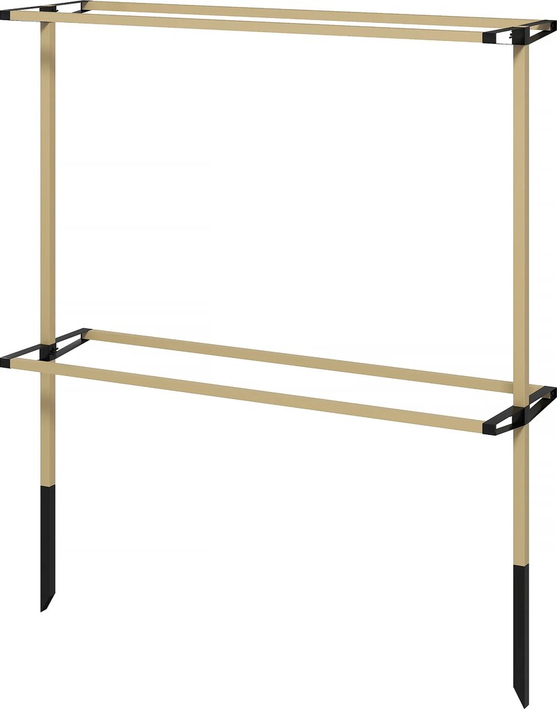 Outsunny Spalier metalic flexibil pentru fructe de pădure: zmeură, mure &amp; afine – spalier extensibil | Aosom Romania