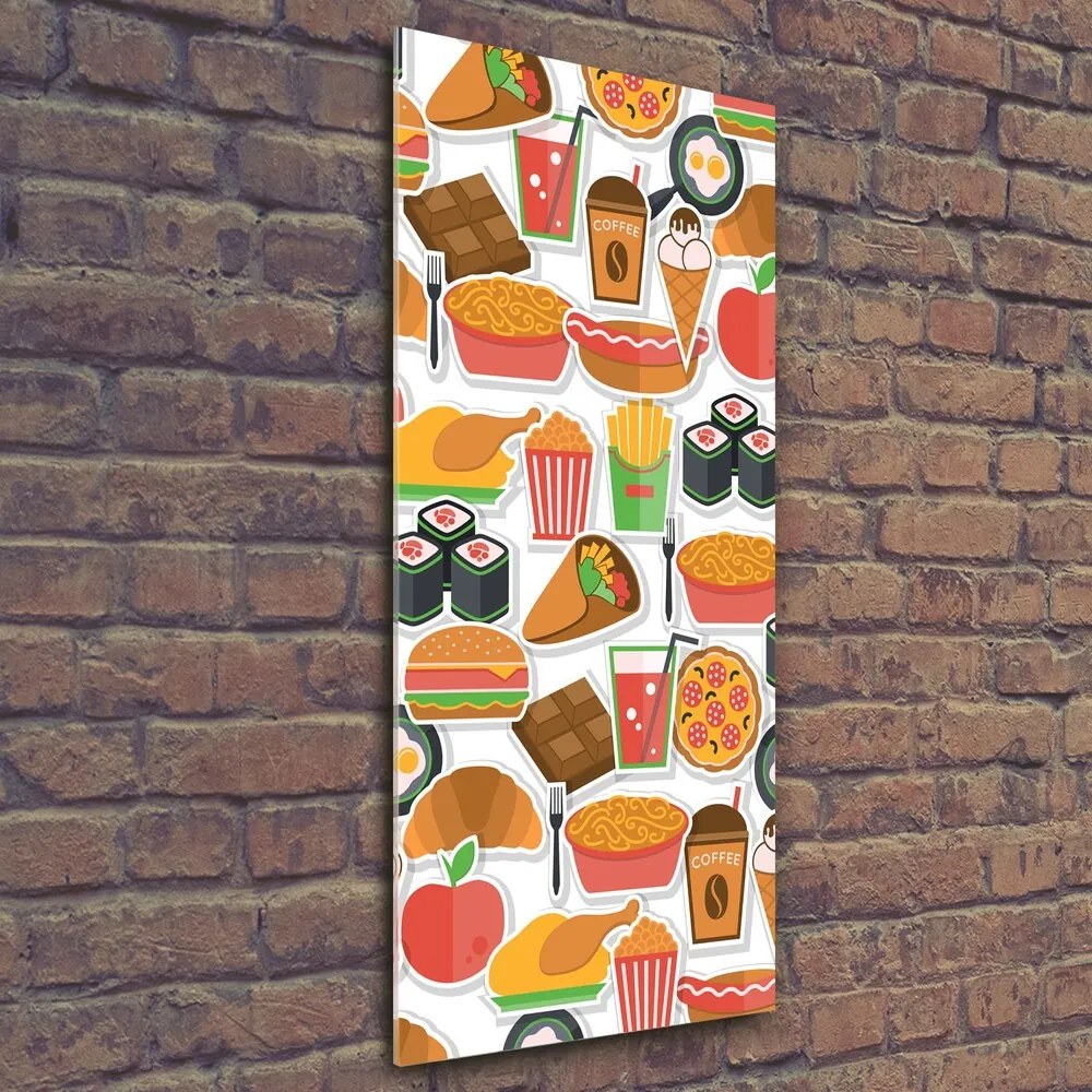 Imagine de sticlă Consumul de fast-food