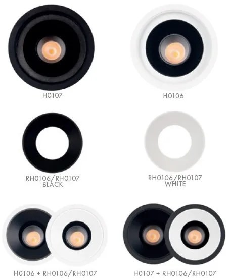 Spot LED incastrabil directionabil Galexo alb