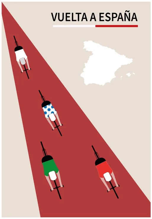 Ilustrație Vuelta a espana, Poster Paperago