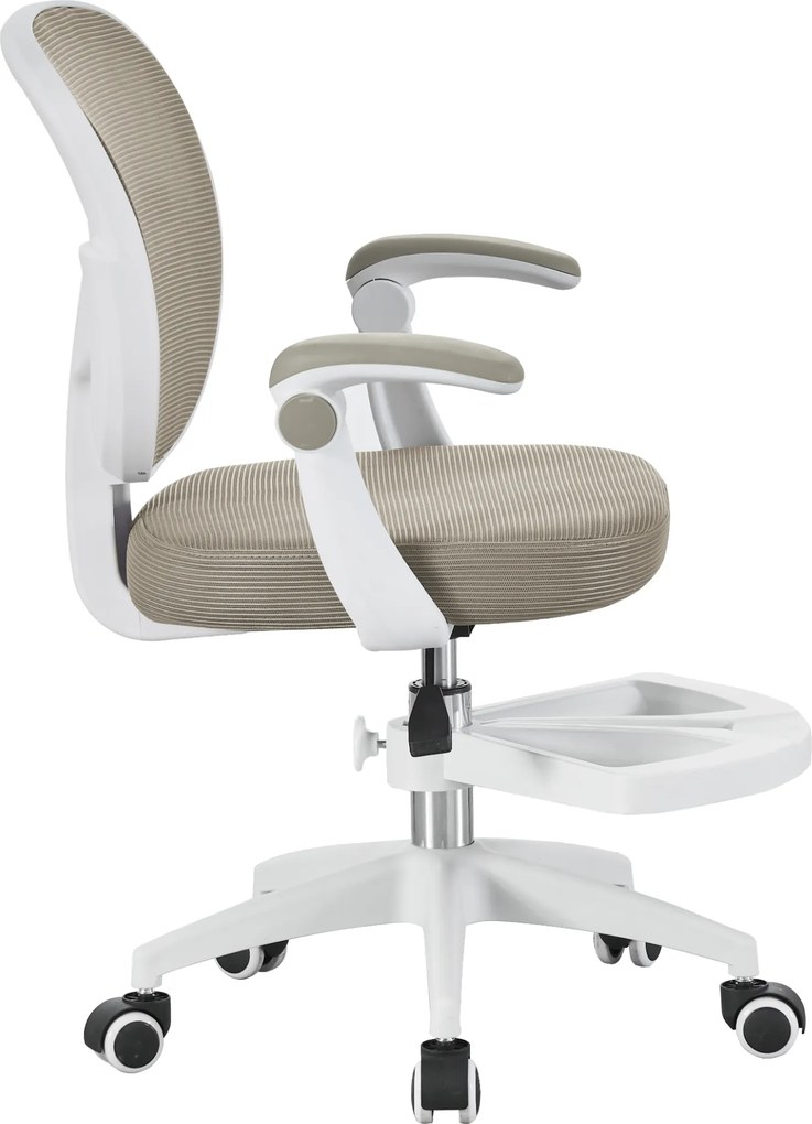 Scaun pivotant, bej/alb, TRIXI TYP 1