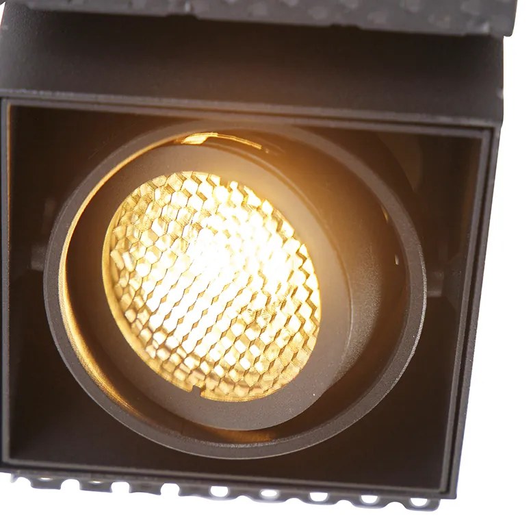 Spot integrat negru inclinabil și rotativ fără rama - Oneon Honey