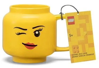 Cană pentru copii galben din ceramică 530 ml Head – LEGO®
