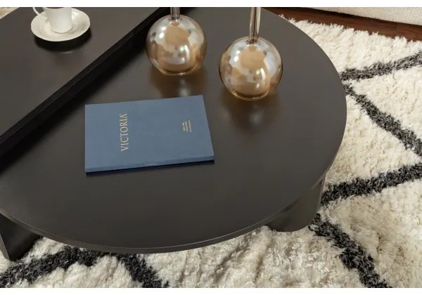 SET 2x măsuță de cafea ORION negru