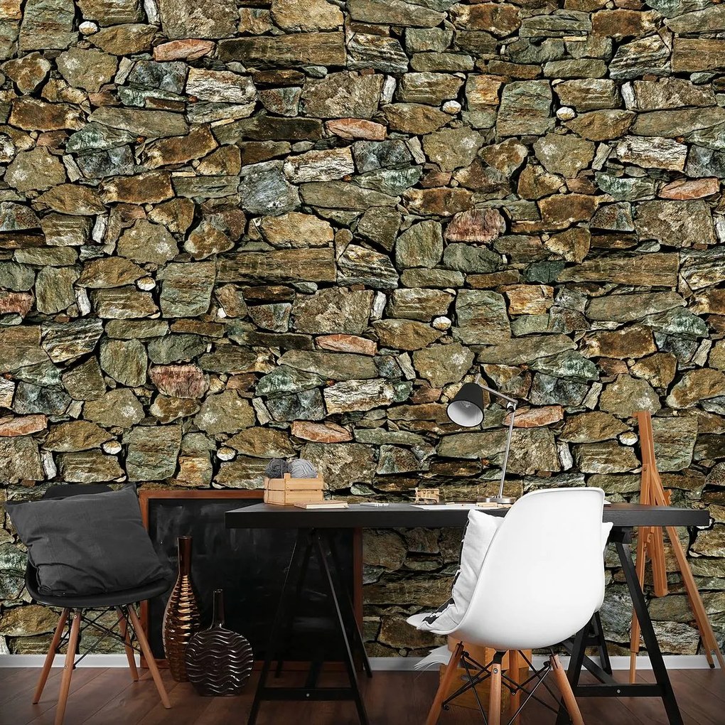 Fototapet - Stone Wall Rock (254x184 cm)