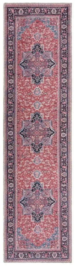 Covor tip traversă burgundy lavabil din amestec de fibre reciclate 60x230 cm Windsor – Flair Rugs