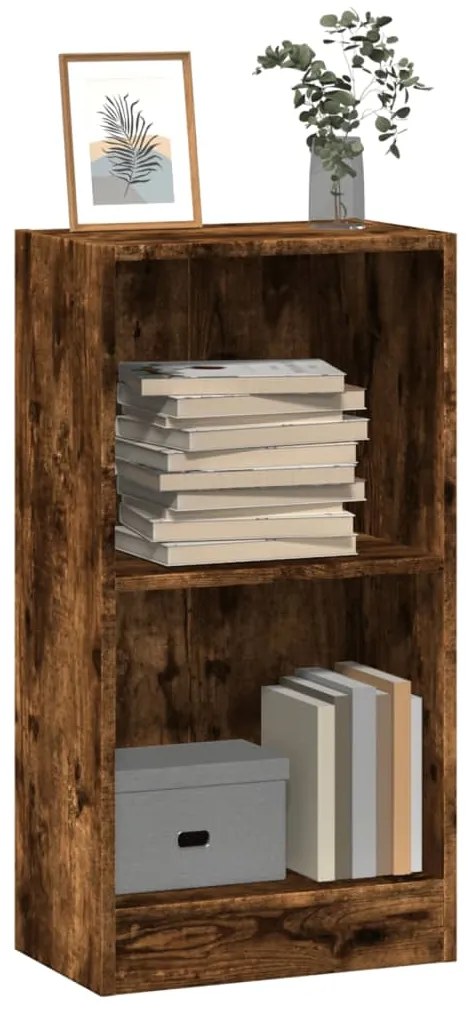 vidaXL Bibliotecă, stejar fumuriu, 40x24x76 cm, lemn prelucrat