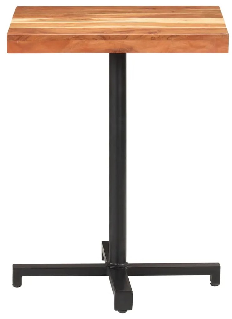 320276 vidaXL Masă de bistro, pătrat, 60x60x75 cm, lemn masiv acacia