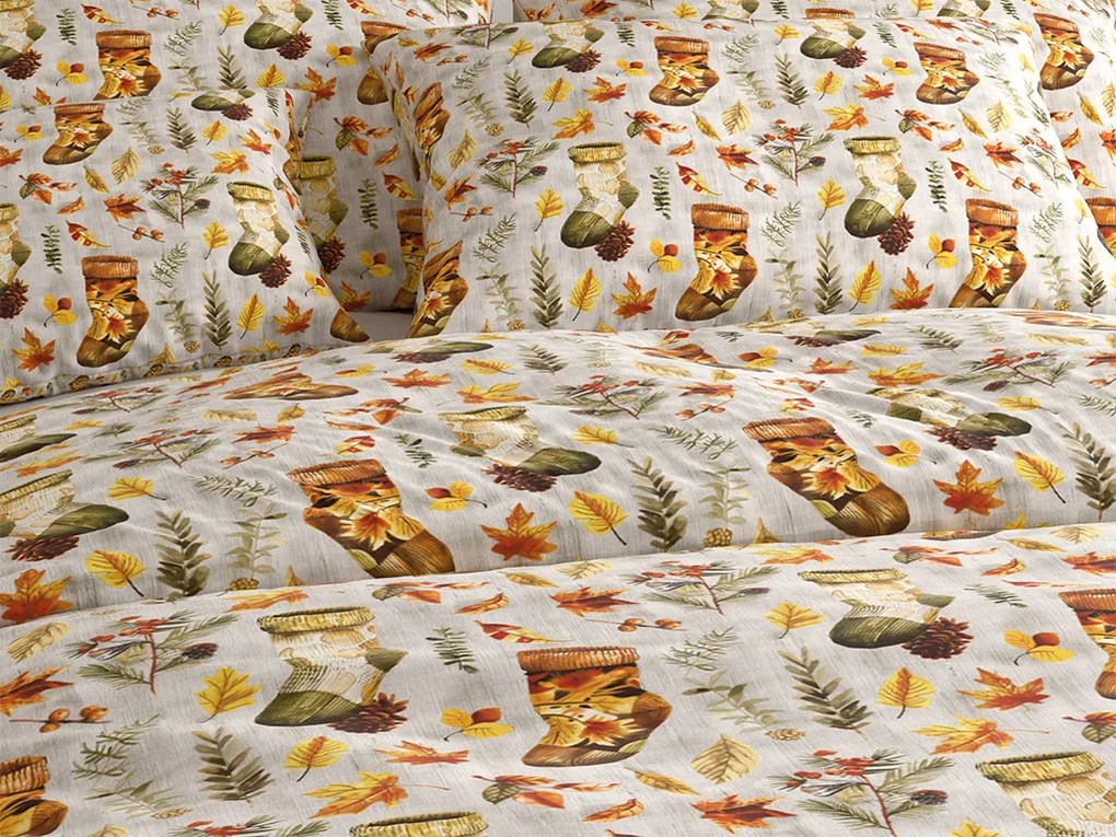Lenjerie de pat din bumbac AUTUMN SOCKS colorata Dimensiune lenjerie de pat: 70 x 90 cm | 140 x 220 cm