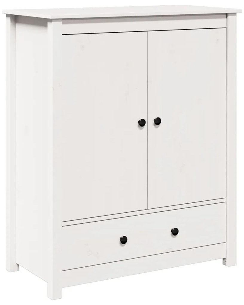 823515 vidaXL Dulap, alb, 83x41,5x100 cm, lemn masiv de pin