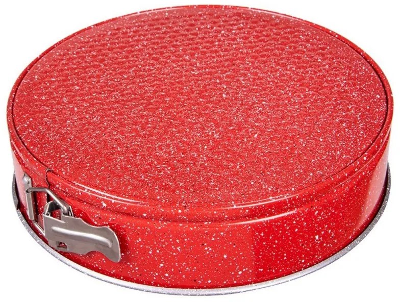 Tava cu fund detasabil Oliver Voltz OV51223RB18, 18x6.8cm, Finisaj marmura, Rosu