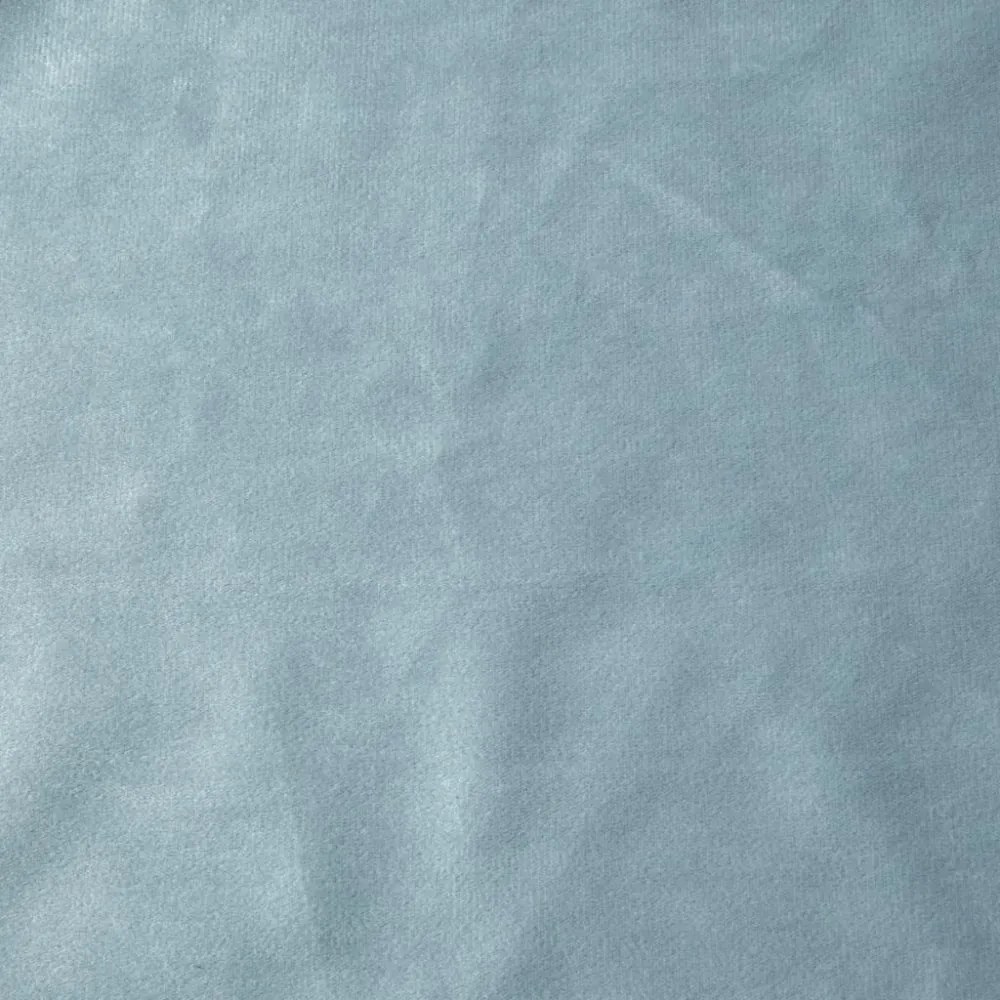 Draperie de catifea albastru deschis, cu agățare pe bandă încrețită 140 x 270 cm