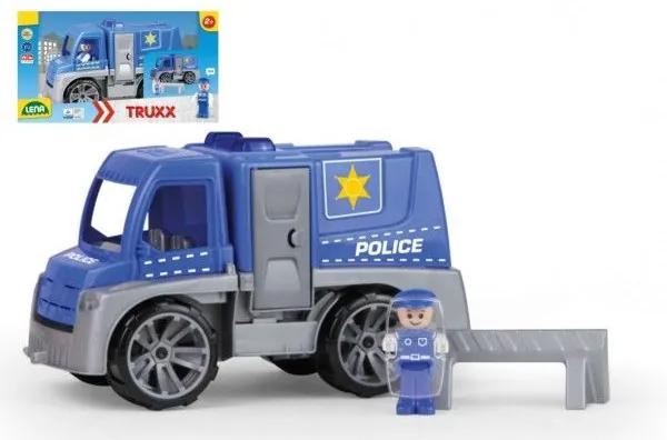 Auto de poliție Truxx din plastic 29cm cu figură