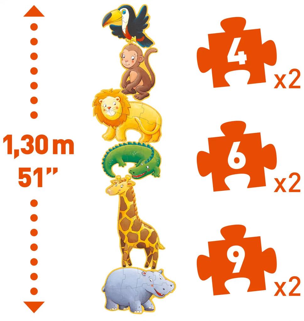 Puzzle gigant Djeco animale salbatice
